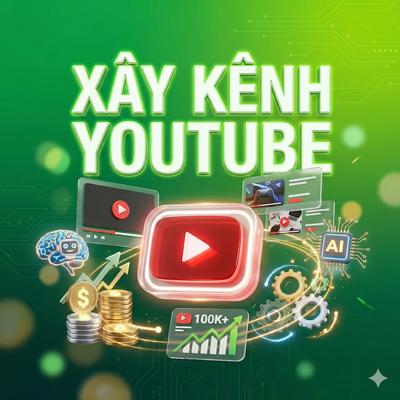 khóa học xây kênh và quản trị kênh youtube với AI tại Sconnect