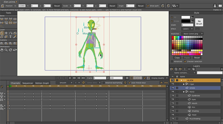 Công cụ Animation và Timeline